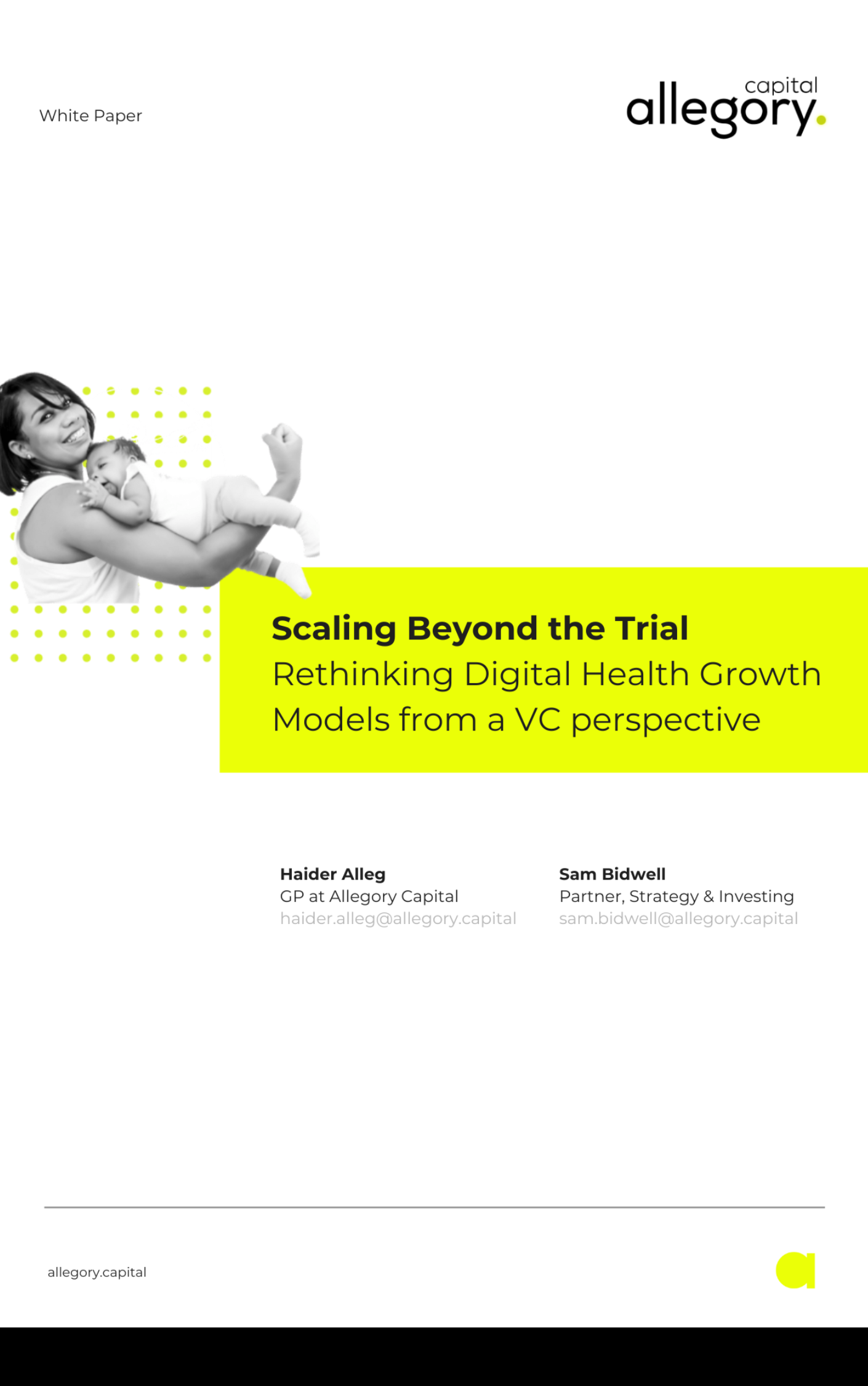 Weißbuch über Wachstumsmodelle für die digitale Gesundheit.