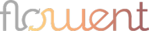 Flourent-Logo mit Farbverlaufstext