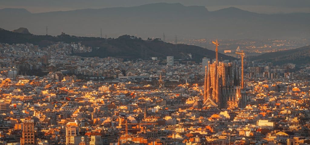 Barcelona sunset