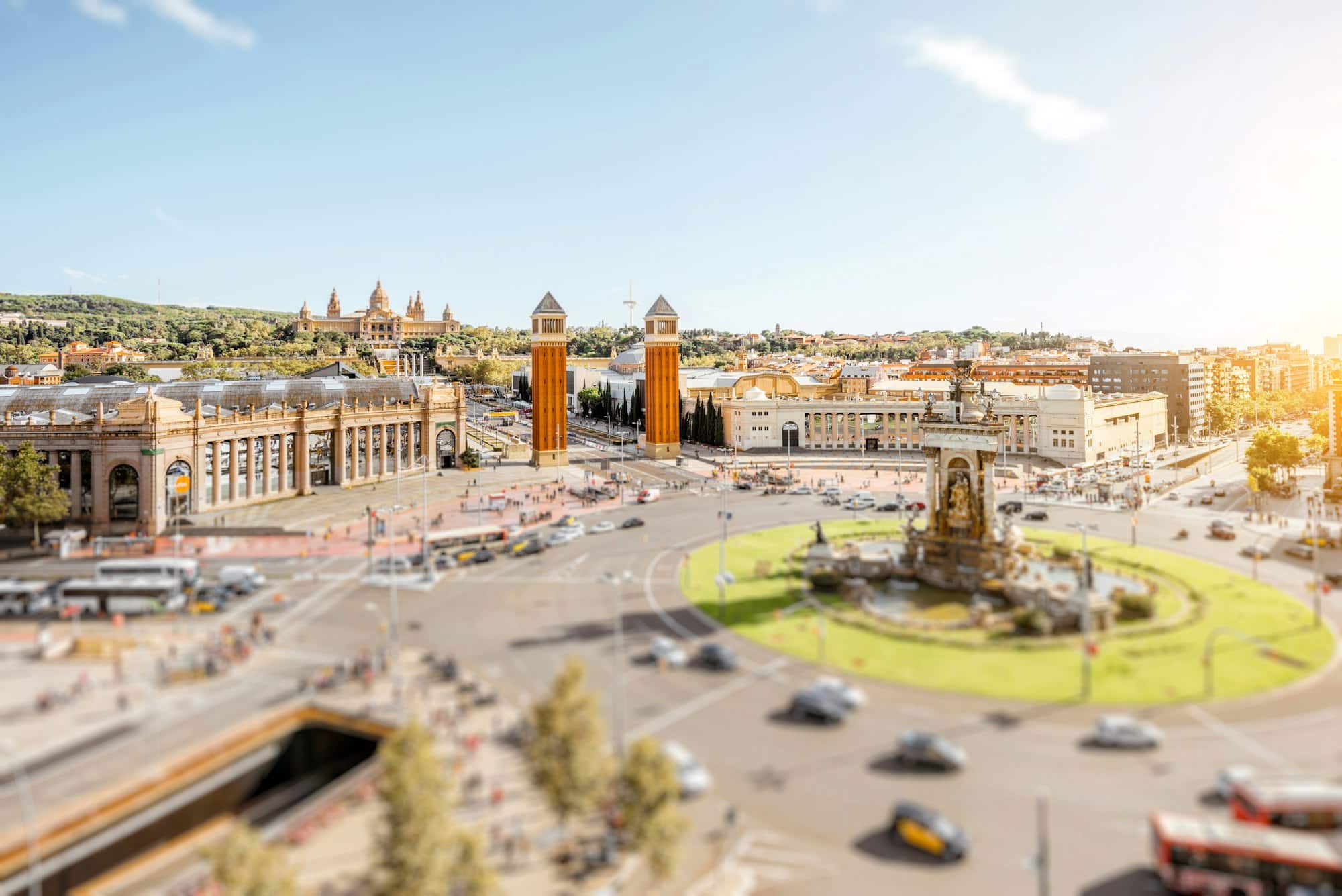 Barcelona city view