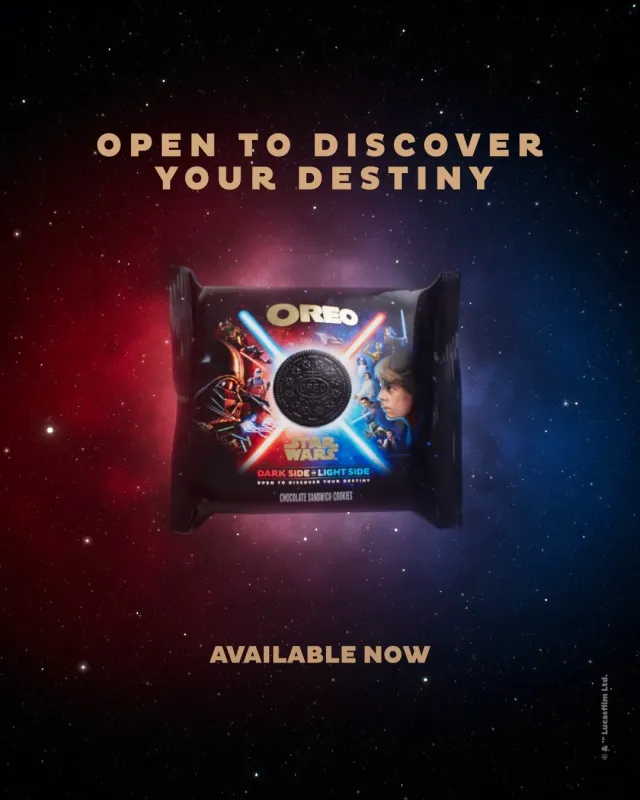 Oreo Star Wars themed cookies, available now.