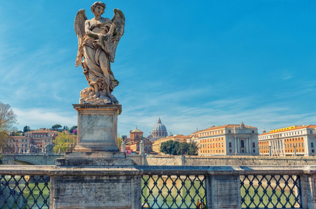 Angel bridge statue