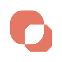 Abstract geometric logo with overlapping shapes