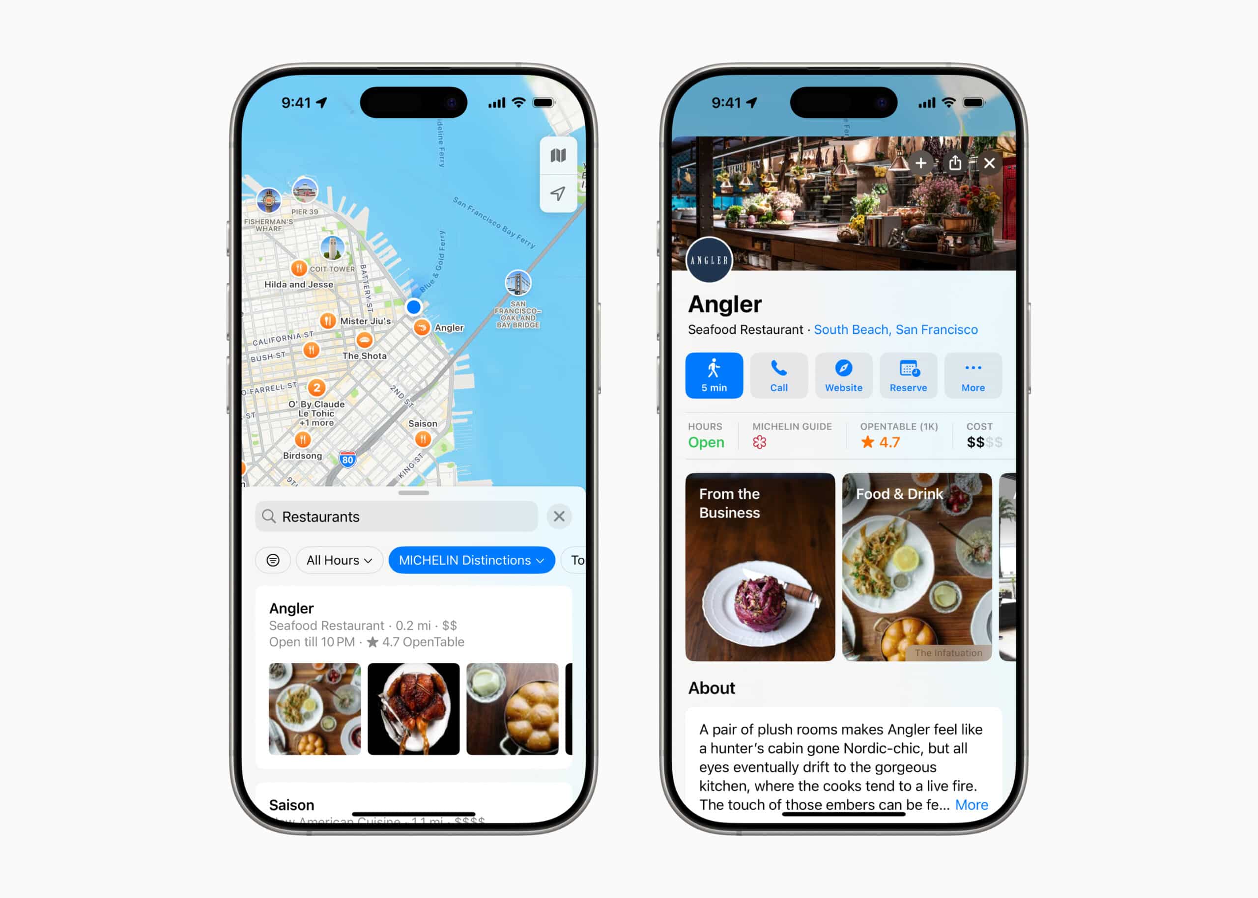 Apple Maps Integrates Michelin and The Infatuation Recommendations