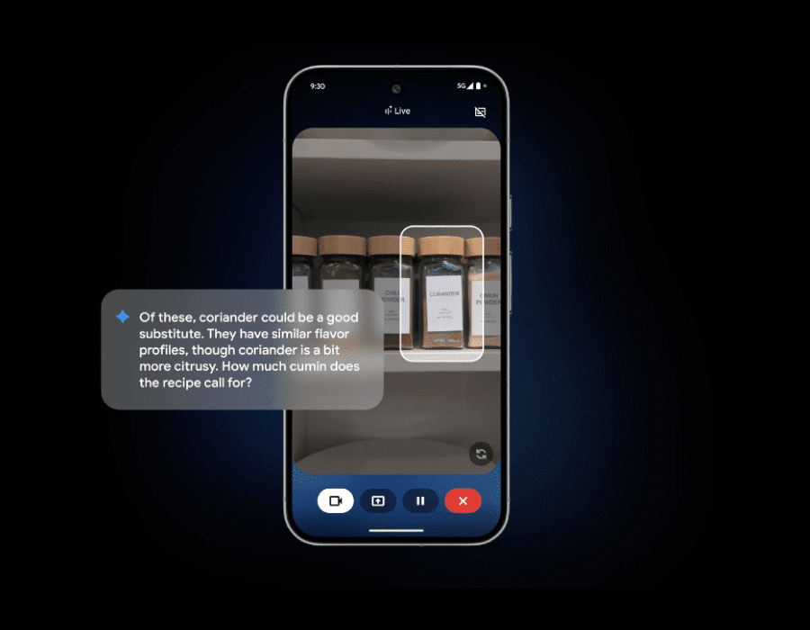 Google Enhances Gemini Live AI Assistant with Real-Time Visual and Audio Features