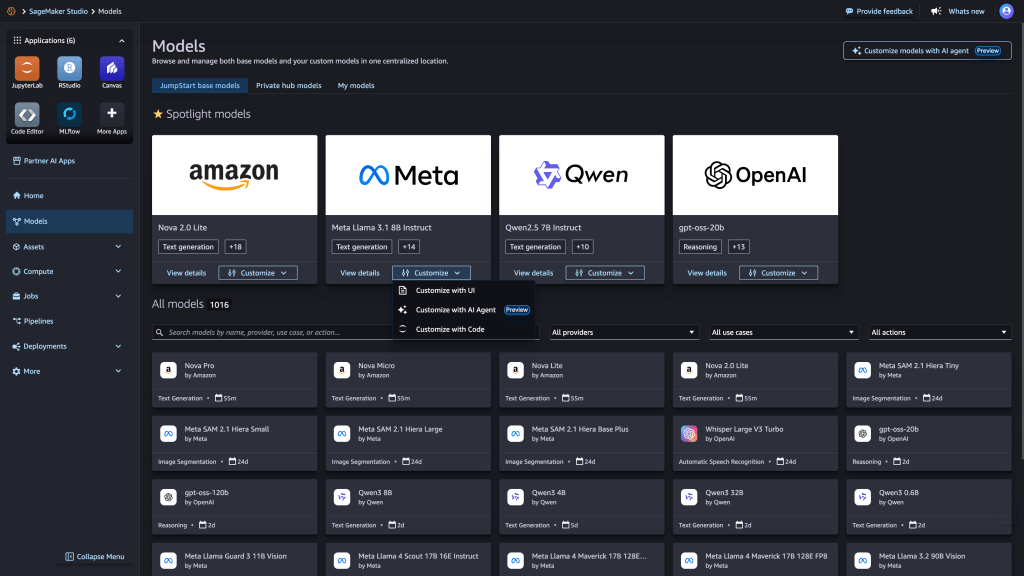 AWS Enhances Custom LLM Creation with New Features in Bedrock and SageMaker AI