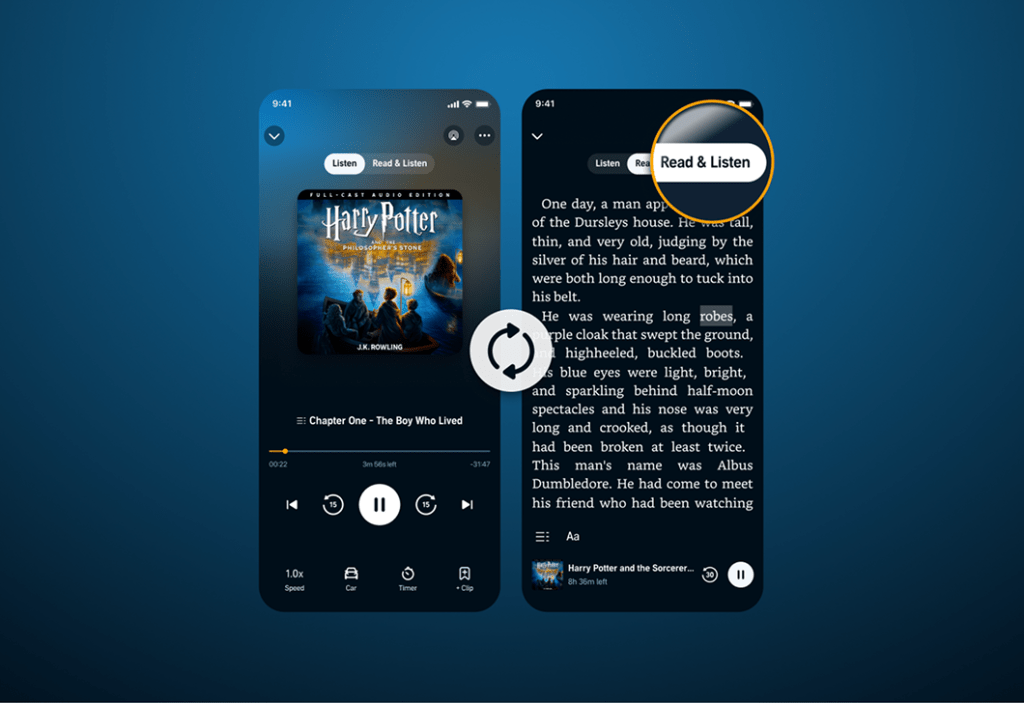 Audible Introduces ‘Read & Listen’: Sync Kindle e-Books with Audiobooks