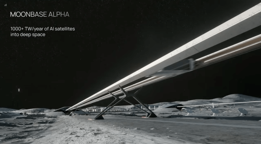 Elon Musk's Vision: Building a Lunar Base to Propel AI Satellites into Space