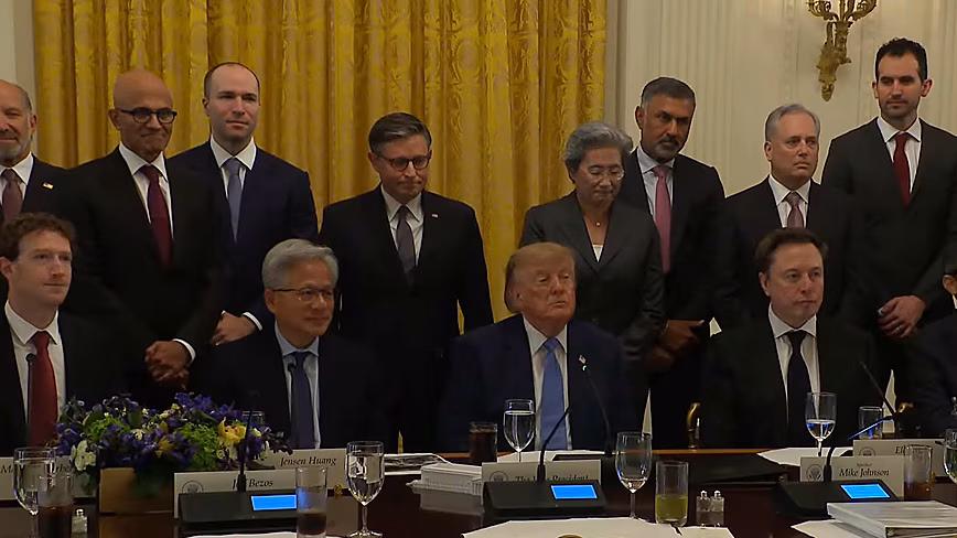 Trump Advocates for AI Self-Regulation and Suggests Rebranding AI After Meeting