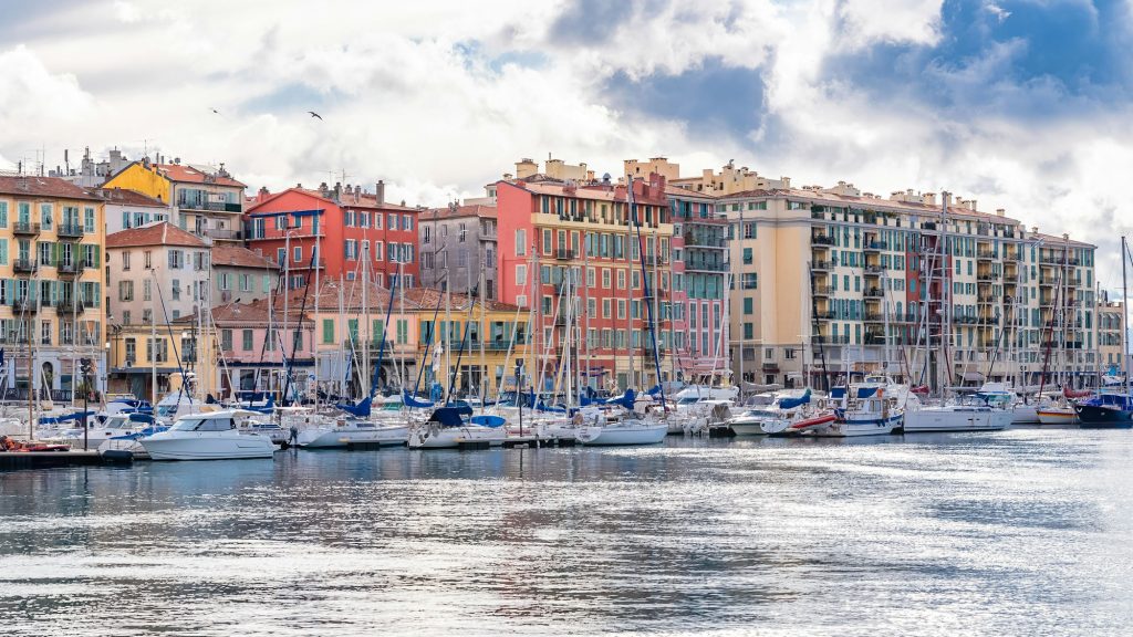 Nice in France, the harbor