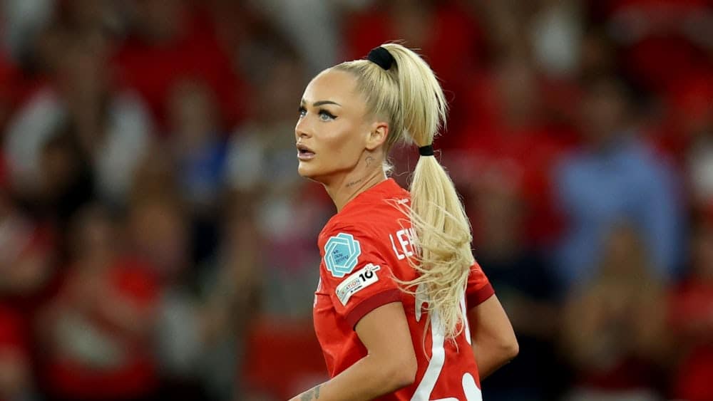 GENEVA, SWITZERLAND - JULY 10: Alisha Lehmann of Switzerland looks on during the UEFA Women's EURO 2025 Group A match between Finland and Switzerland at Stade de Geneve on July 10, 2025 in Geneva, Switzerland. (Photo by Alexander Hassenstein/Getty Images