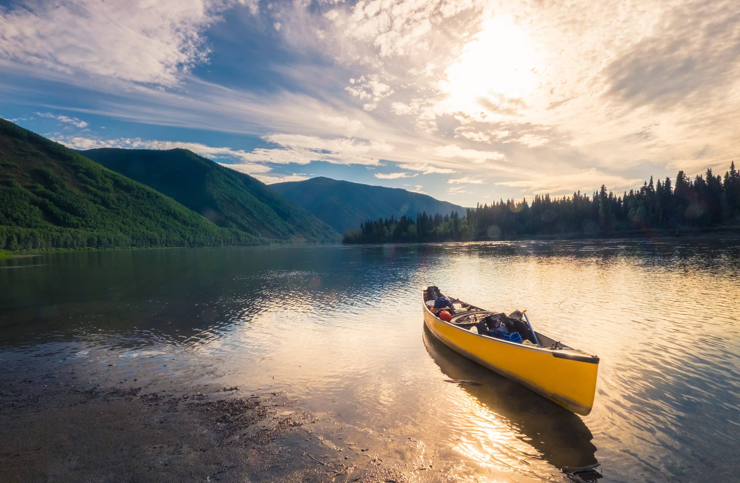 Kayak sur l'eau