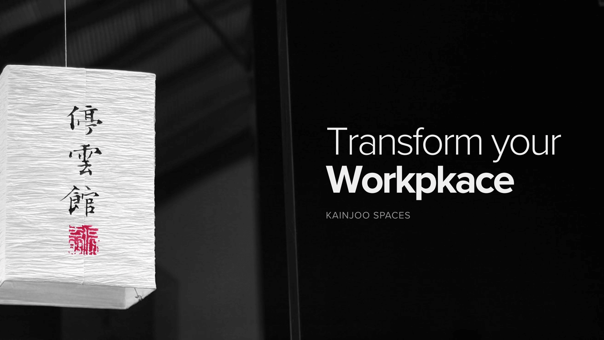 Transform your workspace with Kainjoo Spaces lantern design.
