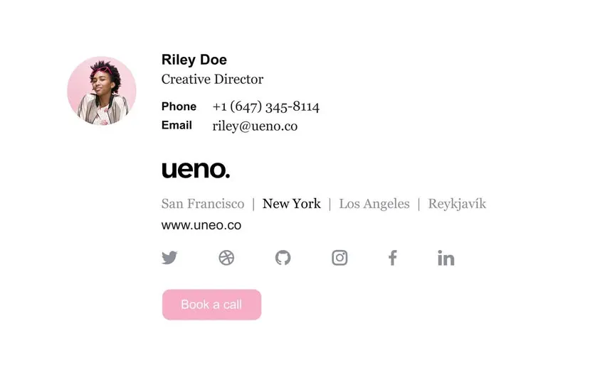 Contact Riley Doe, Creative Director at Ueno.