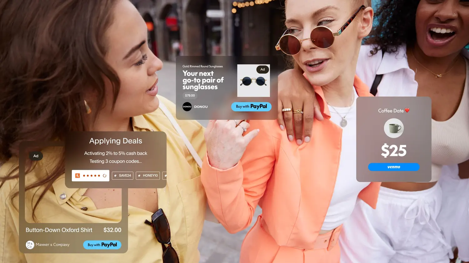 Freunde shoppen mit Angeboten und Rabatten online.